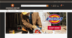 Desktop Screenshot of andersonuniform.com
